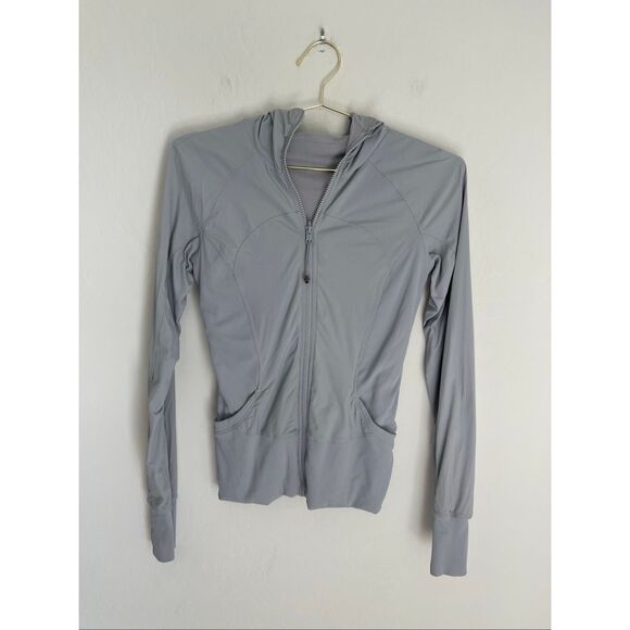 Lululemon In Flux Reversible Jacket In Silver Fox Size 6 - Picture 1 of 8